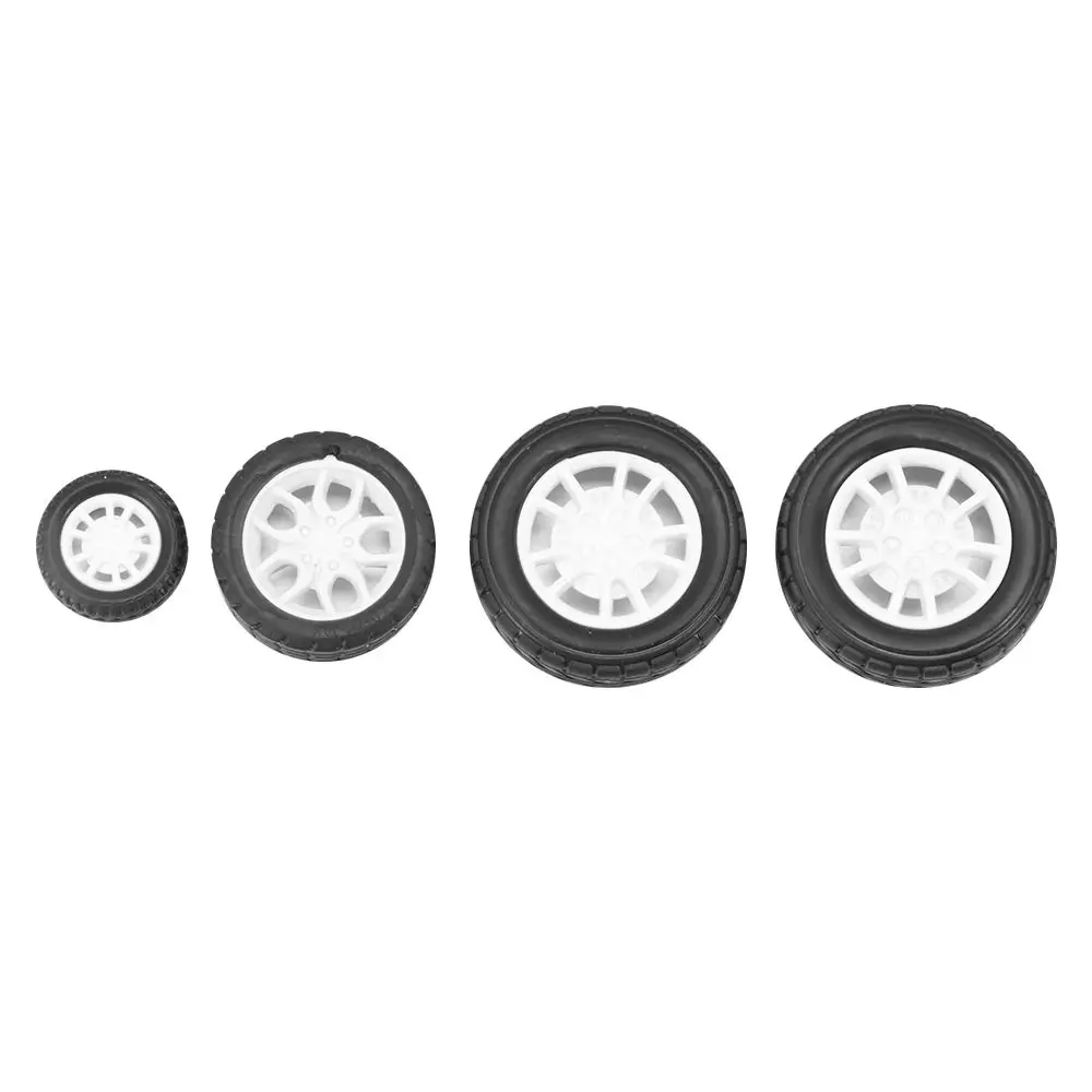 Robot DIY niños RC cubos de rueda de coche repuestos neumáticos de goma ruedas de actualización