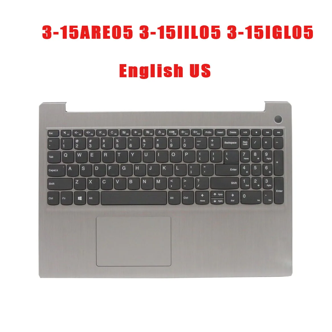 

Подставка для рук и клавиатура для ноутбука Lenovo IdeaPad 3-15ARE05 3-15IIL05 3-15IGL05 английский США 5CB0X57506 5CB1D02060 без подсветки