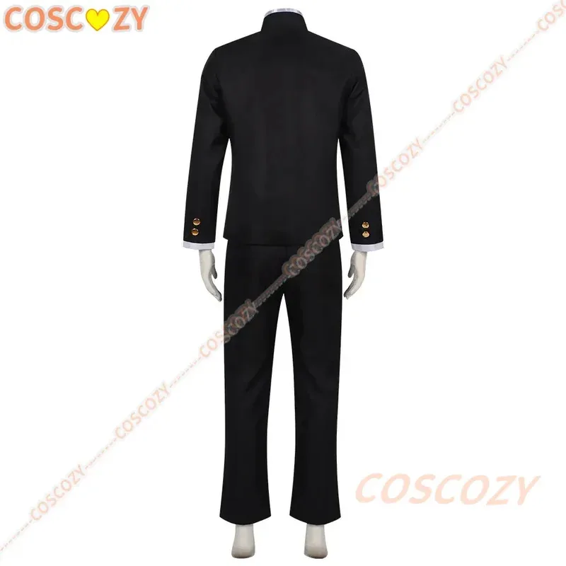 Dandadan Ken Takakura Cosplay Costume Wig Okarun School Uniform Black Jacket Gakuran Outfit Glasses Halloween Christmas Suit
