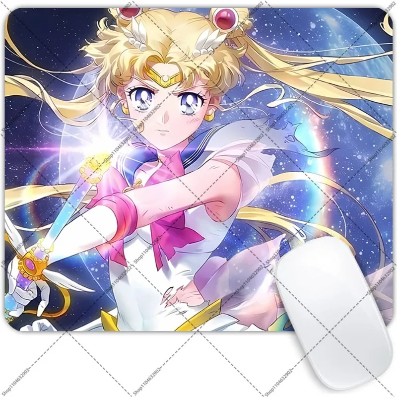 Sailor Moon Kawaii Mouse Pad Small Desk Pad Mouse Pad Wrist Protector Cute Decorations E-Sports Mousepad Birthday Party Gifts view 4