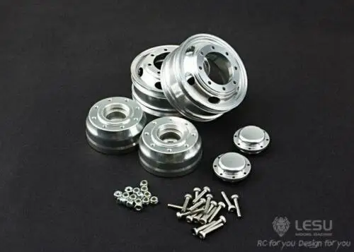 LESU Front Wheel Metal Hub for 1/14 RC Dumper Tractor DIY Truck Model Tamiyaya Toy Part Accessory TH02492