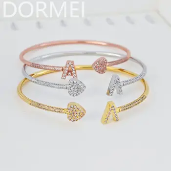 سوار أساور كريستال كامل من DOREMI ، إسورة بأنماط جديدة ، أحرف مخصصة ، قلب ، نجوم ، سحر ، جاهزة للشحن