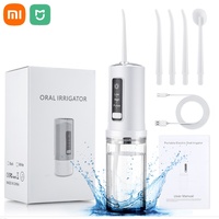 Xiaomi MIJIA  Portable Oral Irrigator Dental Clean Water Rechargeable Flosser Sprinkler Toothpick Mouth Washing Machine 4 Nozzle