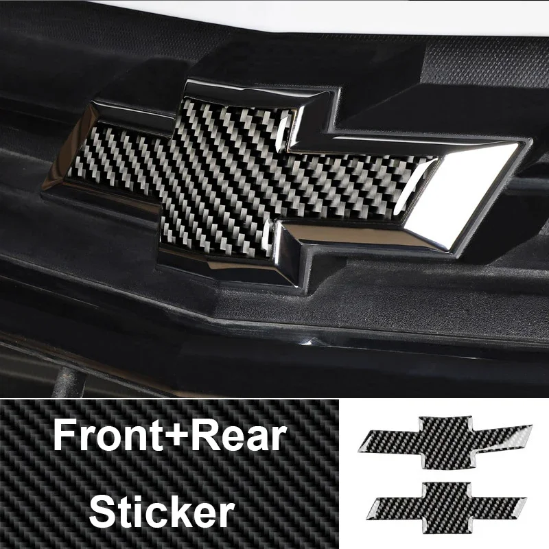 Car Exterior Front Grille Badge Rear Trunk Logo Decals for Chevrolet Equinox RS Steering Wheel Center Emblem Sticker Accessories