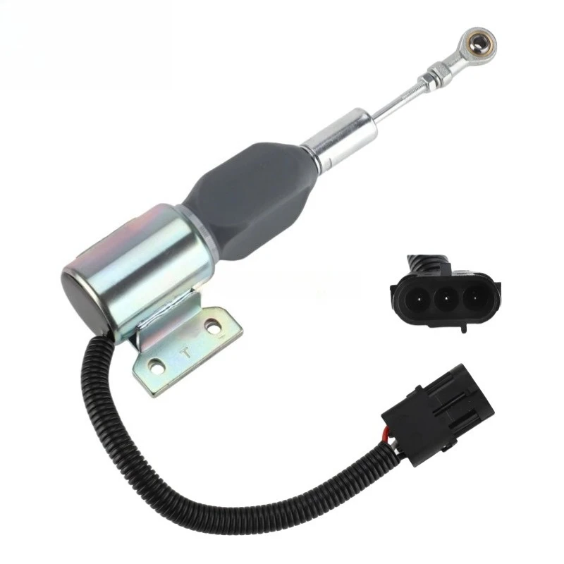 Flameout Solenoid Valve 3932530 Excavator Parts 24V Flameout Switch for R215-7 3932529