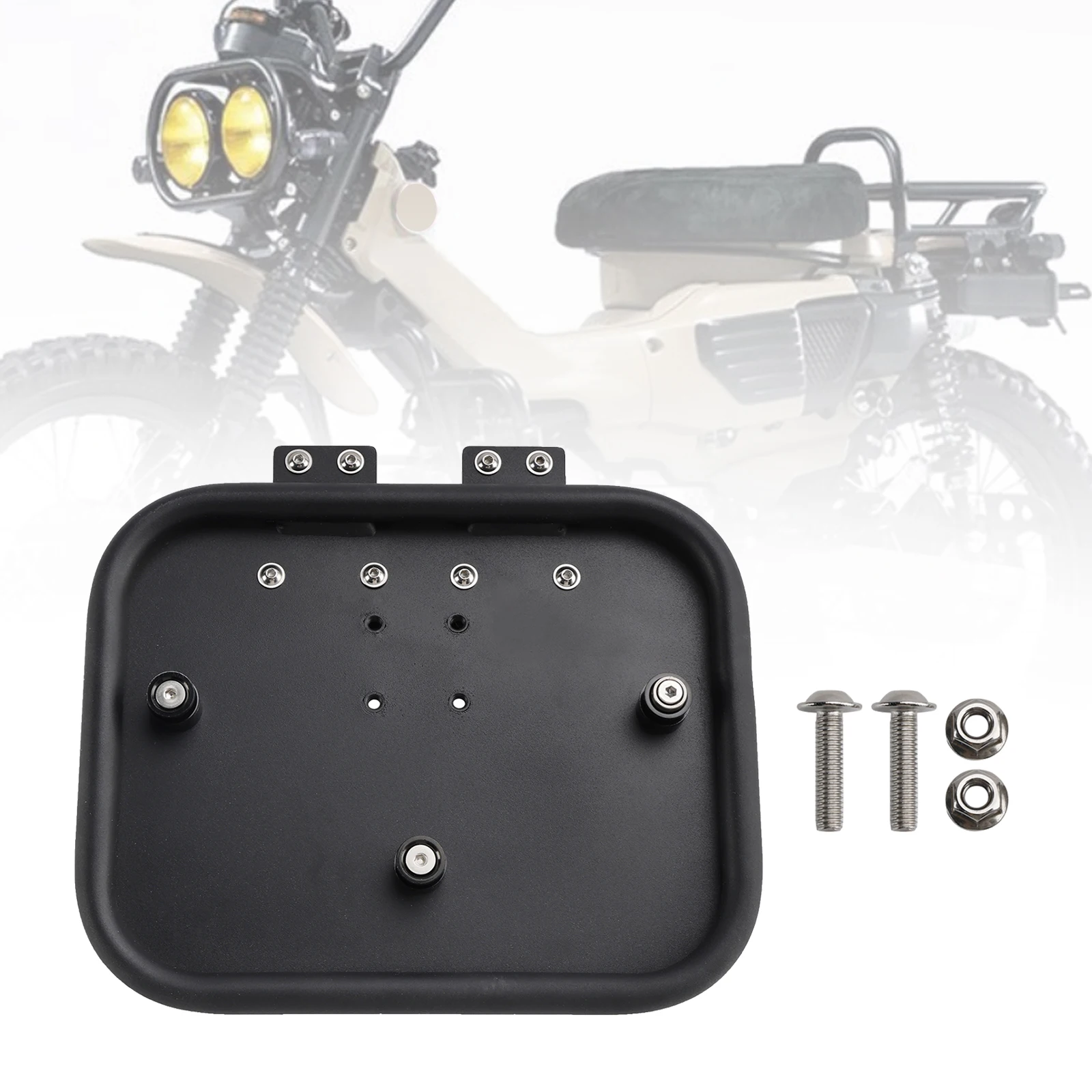 

Topteng Luggage Rack Side Saddle Bag Mount Bracket Black For Honda Ct125 Huntercub 20-24