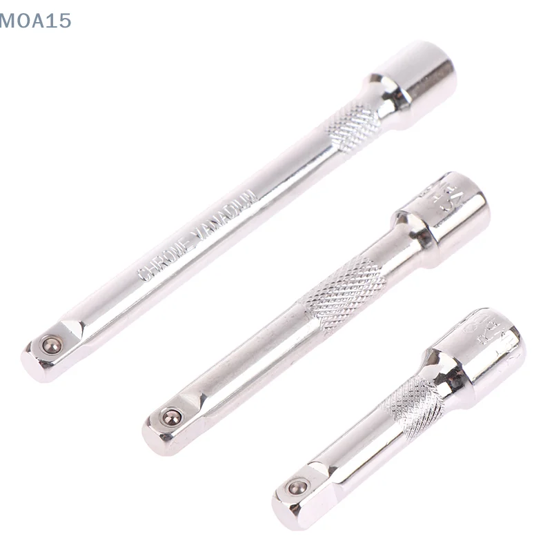 

Chromed Steel Extension Bar Ratchet Socket Wrench Adapter 50/75/100MM Extension Sleeve Wrench Power Drill Adapter