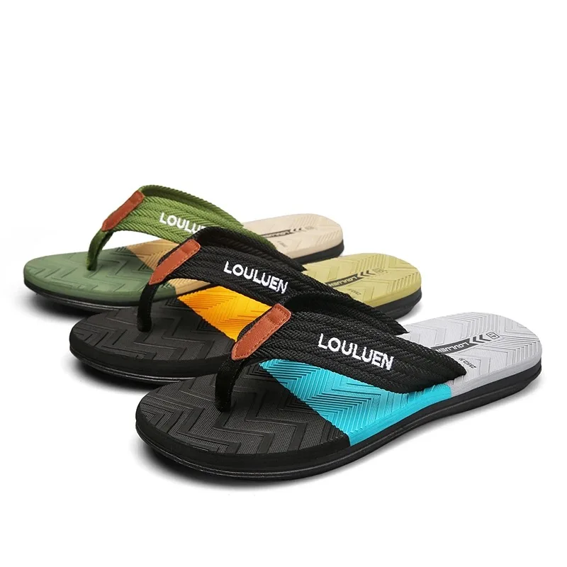 Men Flip Flops Slides Trend Summer Anti-skid Man Slippers Outdoor Light Casual Beach Male Sandals Household Slides for Men