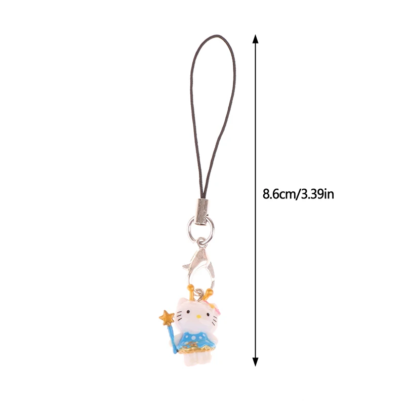 Kawaii Olá Kitty Cadeia Telefone, Sanrio KT Gato Pingente Charme, Doce Caso Fone De Ouvido, Corda Pendurada, Anti-Perdido Lanyard, Bag Decor