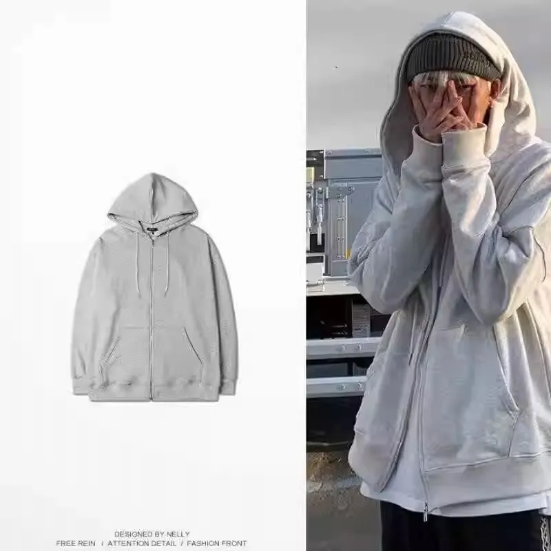 Thiened Fce الدافئة مقنعين البلوز الرجال ملابس خارجية غير رسمية الخريف الشتاء مقاومة للاهتراء ومقاومة للتمزق العمل Jaet #2