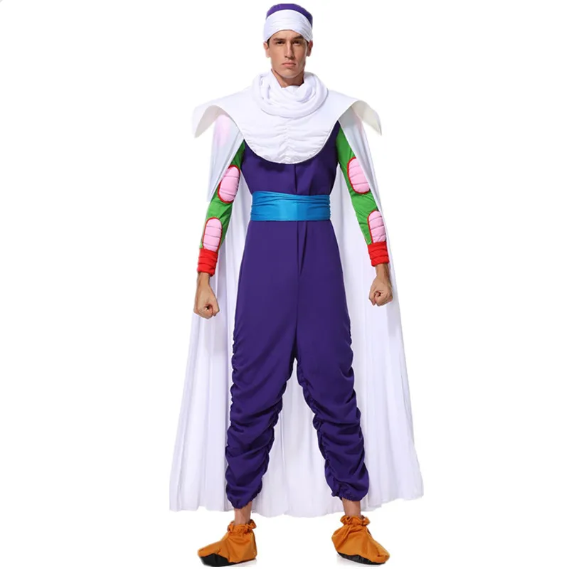 

Anime Piccolo Costume Adult Men Halloween Party Cosplay Piccolo Buck Big Devil Costume