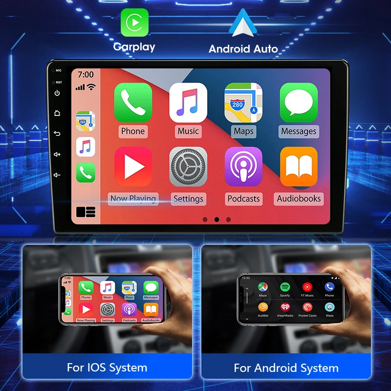 Autoradio Android 12, Navigation GPS, 4G, Carplay, RDS, Lecteur Vidéo, Stéréo, 2 Din, Limitation, Kia K3, Cerato 3, Forte, 2013-2017