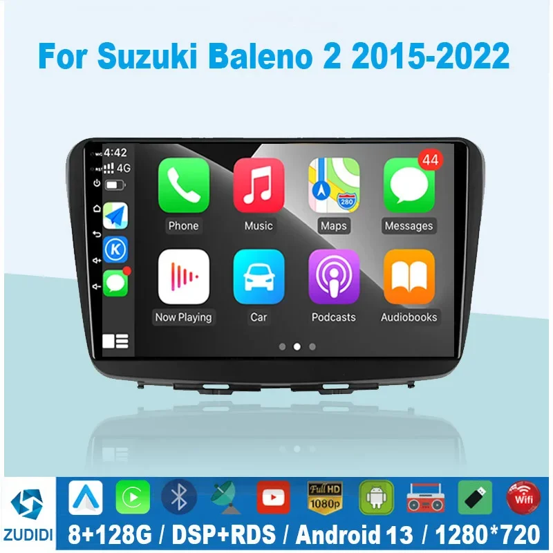 

Android All In One Car Radio Multimedia Player For Suzuki Baleno 2015-2018 Auto Stereo GPS Navigation Carplay Touch Screen QLED