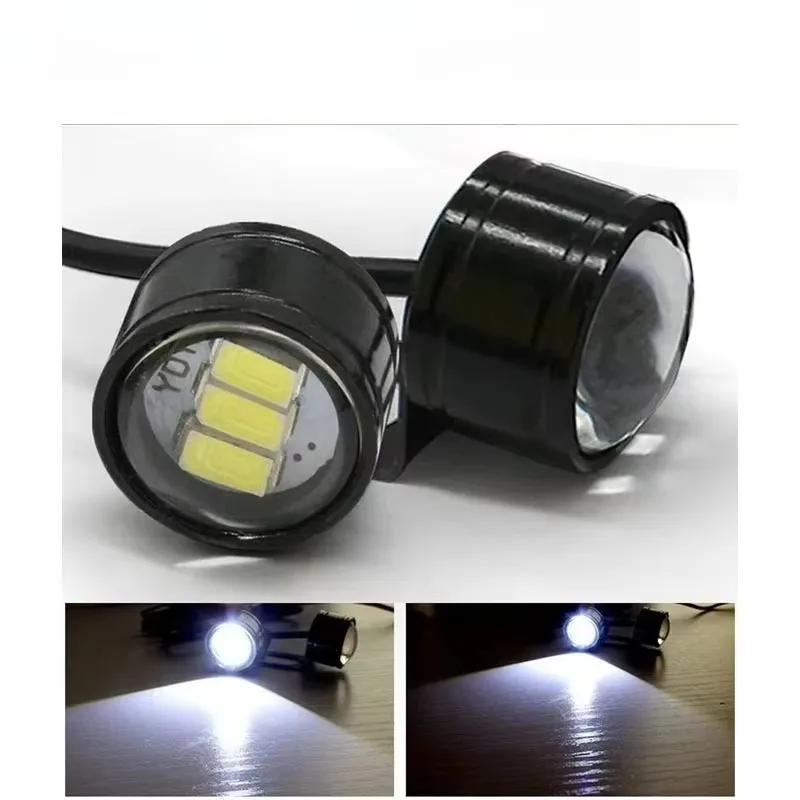 

Popu для мотоцикла, светодиодный светильник, 2 шт., супер яркий прожектор, лампа безопасности вождения, мотоциклетный задний стоп-сигнал, противотуманная фара, аксессуары для мотоциклов