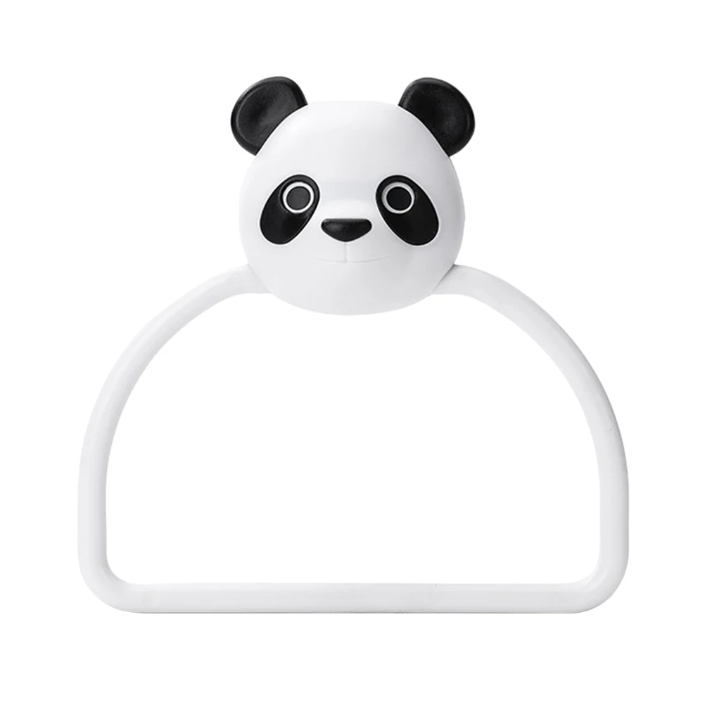 

Panda Towel Rack Exquisite Detail Traceless No Punching Space-saving Hanging Practical Shelf