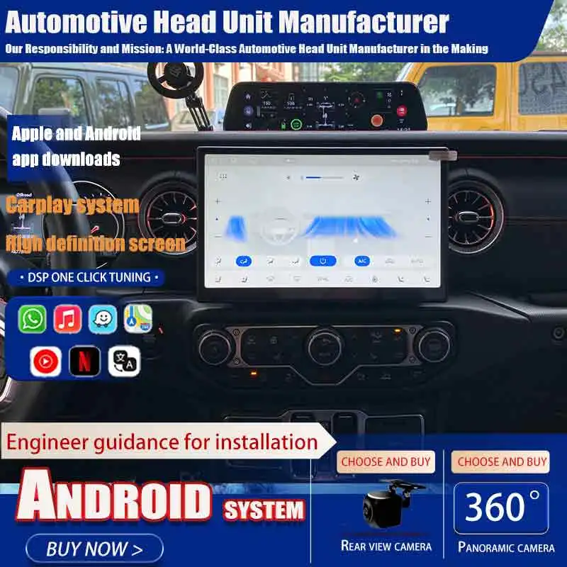 For Jeep Wrangler 2018–2023 11.5