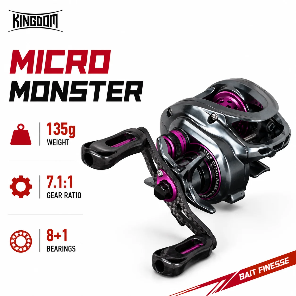 kingdom-135g-micro-monster-baitcasting-fishing-reel-ultralight-carbon-fiber-two-spools-71-1-8-1bb-max-drag-4kg-fishing-coil