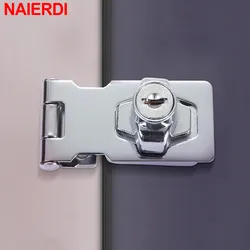 NAIERDI Zinc Alloy Punch-free With Lock 2.5-4 inch Drawer Locks Letter Box Locker Cabinet Lock Office Security Combination Lock