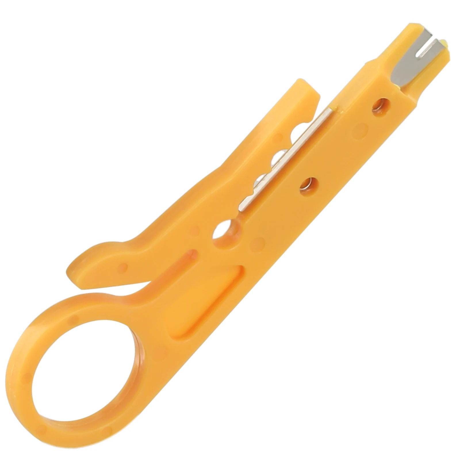 1pcs Wire Cutter Electric Wire Stripper Safety Simple To Use Strip Twisted-pair UTP/STP Data Cables Yellow New