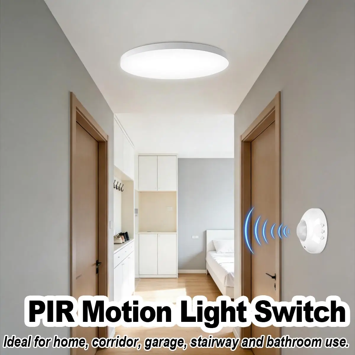 

PIR Motion Sensor Light Switch Dimming Module Infrared 110V-240V Day Night Ceiling Mount Human Body Floodlights Auto On Off Lamp