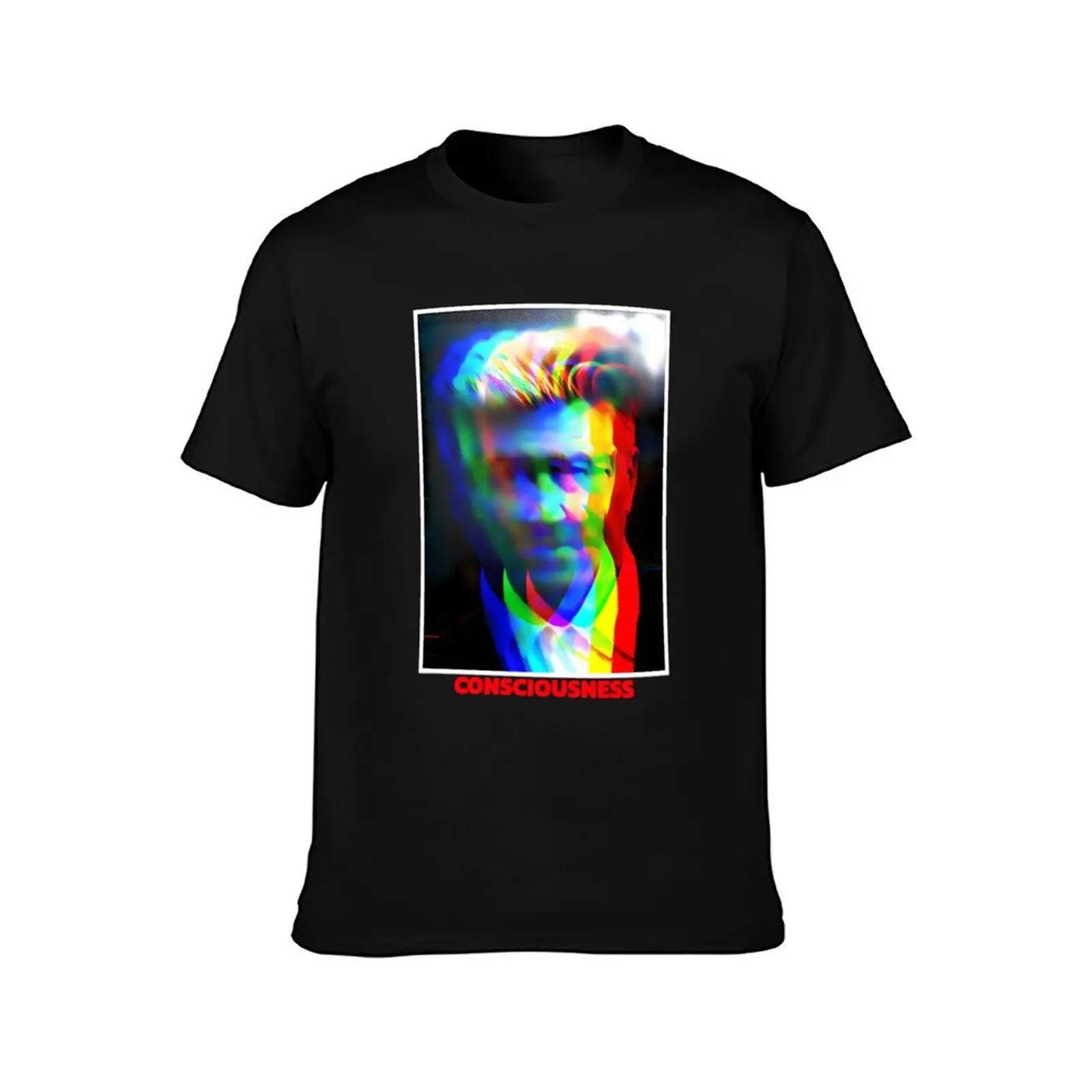 David Lynch Consciousness T-Shirt, Summer Casual Cotton Tee, Oversized Streetwear Tops, Vintage Graphic Print, Unisex Men Women