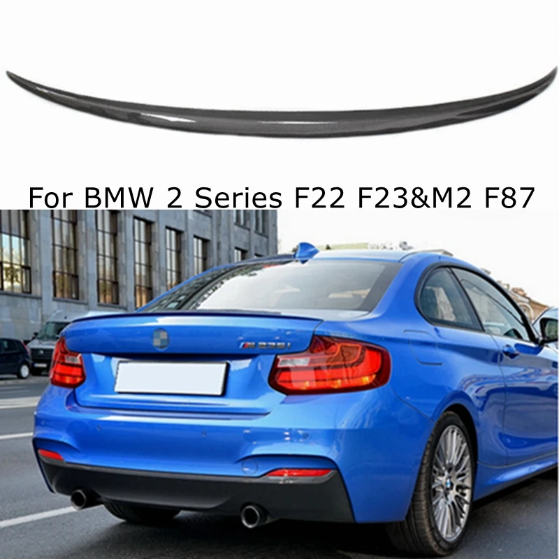 

For BMW 2 Series F22 F23&M2 F87 M Style Carbon Fiber Rear Spoiler Trunk Wing 2014-2020 FRP Gloss Black Forged Carbon