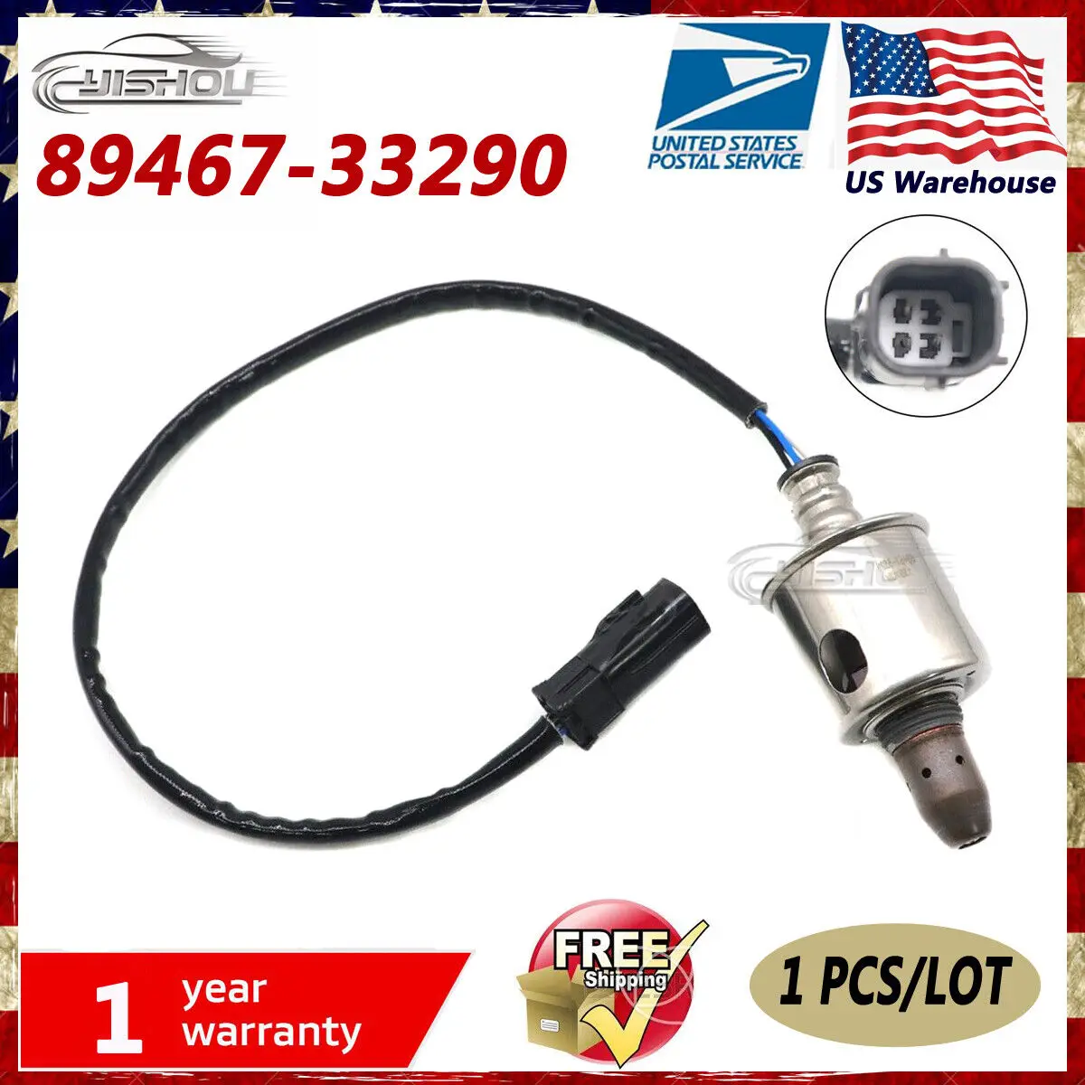 Upstream 89467-33290 Car Air Fuel Ratio Oxygen O2 Lambda Sensor For Toyota Camry 2018-2019 Lexus ES300h 2019-2021 NEW 8946733290