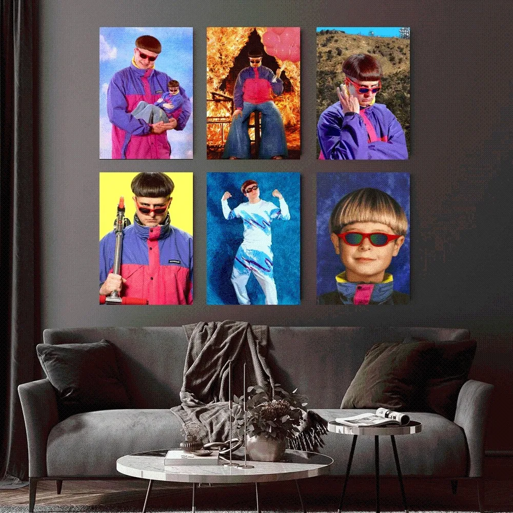 Singer Oliver Tree Nickell Funny Poster Home Office study Wall Bedroom Living Room Kitchen Decoration Painting