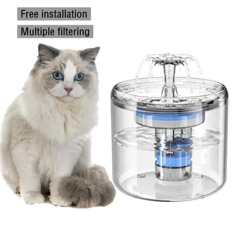 

Fully Automatic Filter Type Water Dispenser, Cat Feeder, Kitten and Puppy, 2.6L