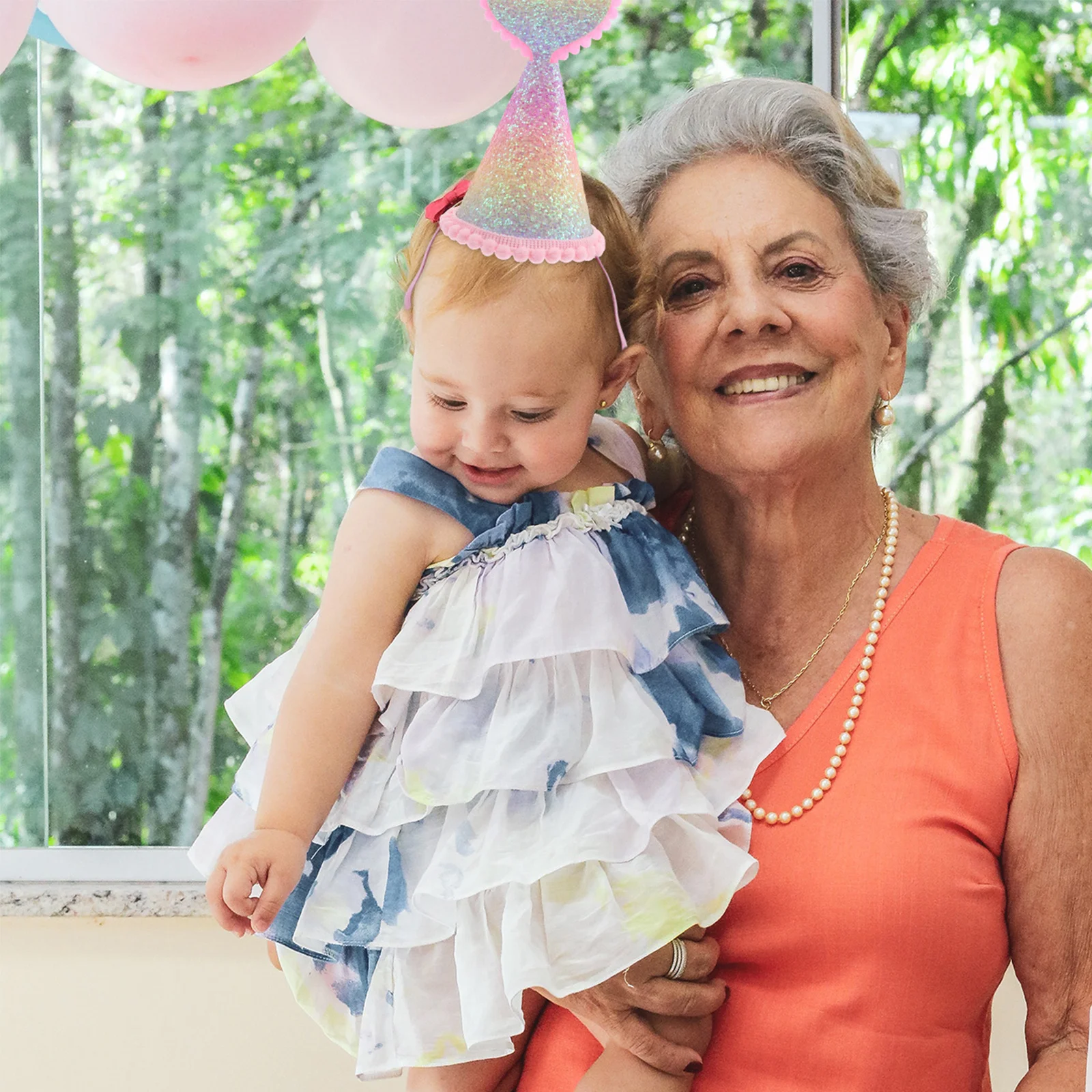 

2Pcs Mermaid Birthday Party Hat Glitter Photo Prop Material Fun Celebration Cap for Boys Girls Adults Birthday