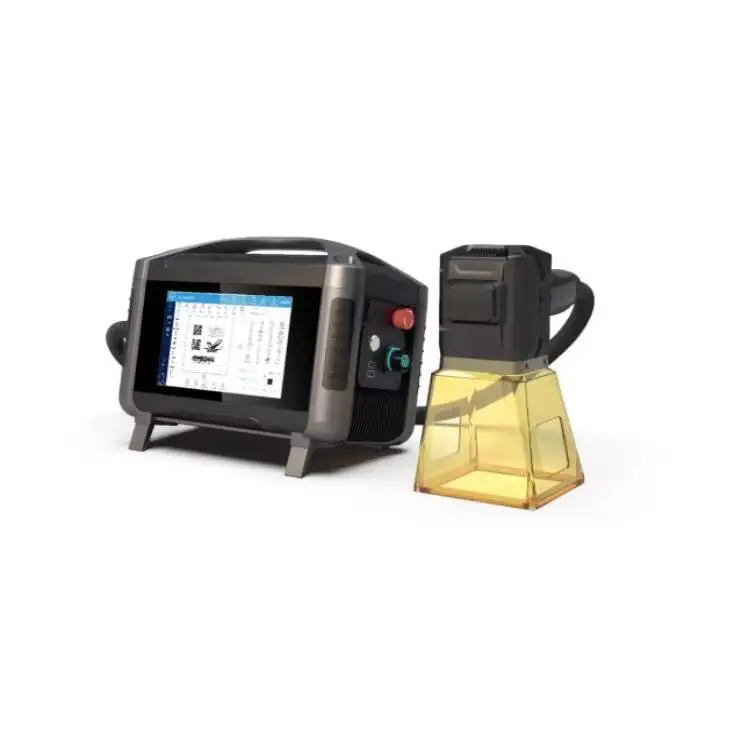 Portable 50W Handheld Fiber Marking Hine Laser Printer For Engraving Metal Sheets And Plates 30W Type L