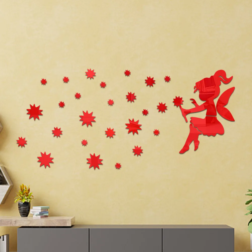 Little Fairy 3d three-dimensional acrylic wall pasted living room bedroom children\'s room dormitory background wall decoration