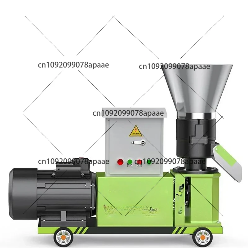 220V/380V 4.5KW-9KW Feed Pellet Machine Biomass Feed Granulator Pelletizer Pellet Press 40-300KG/H Home Animal Feed Ggranulation