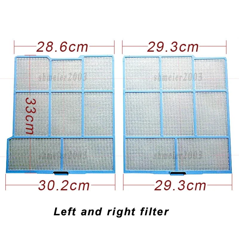 1 комплект фильтра кондиционера, подходящего для HITACHI RAS-35AHR, 36AHY, 32AHR, 35AVZ, 26, 36DHZ