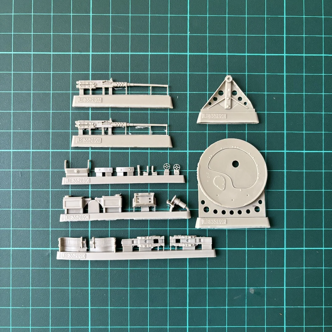 1/35 수지 도색되지 않은 모델 키트, 군용 테마, 트윈 M2 Browning.50 구경 기관총 조립되지 않은 도색되지 않은 GK