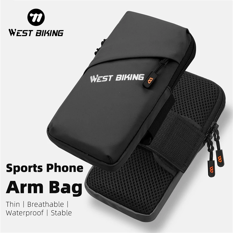 WEST BIKING Running Phone Arm Bag Waterproof Sports Armband 7.0\