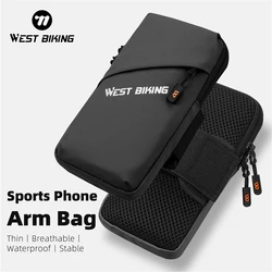 WEST BIKING Running Phone Arm Bag Waterproof Sports Armband 7.0