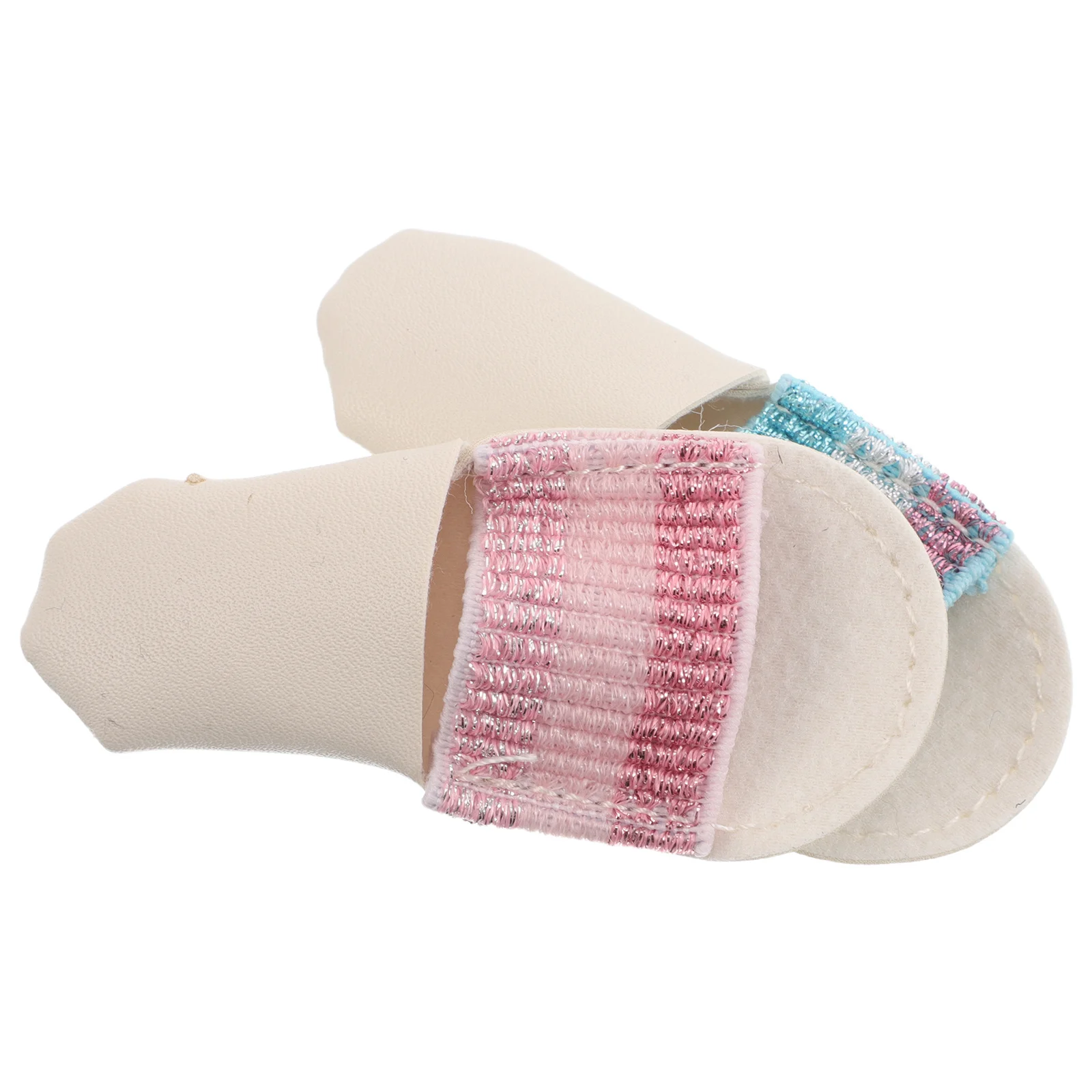 

2Pcs PU Fake Finger Protectors Thimble Guards for Sewing Embroidery Needlework Finger Safety Supplies