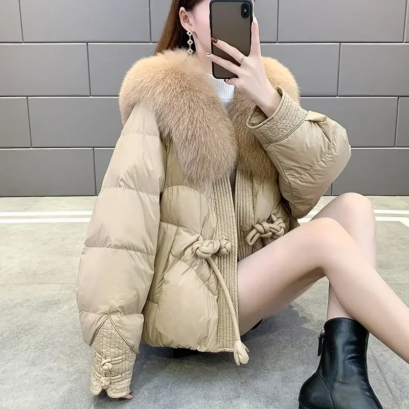 Novas mulheres jaqueta de inverno casaco de pele de imitação feminina solto tamanho grande parkas solto outwear grosso quente casaco moda