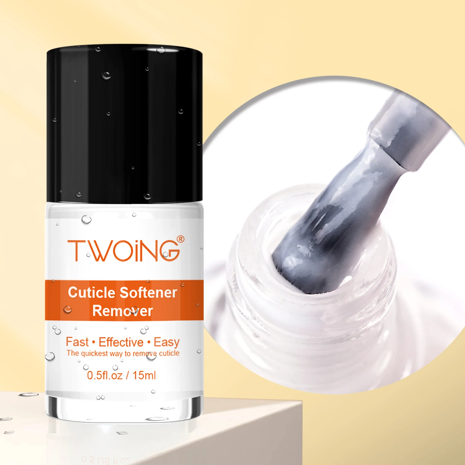 15ml Cuticle Remover Cream Nail Care，Hydrating，Moisturizing，Cuticle Dead Skin Softener For Dry Manicures，Brittle Nails，Dry Cutic