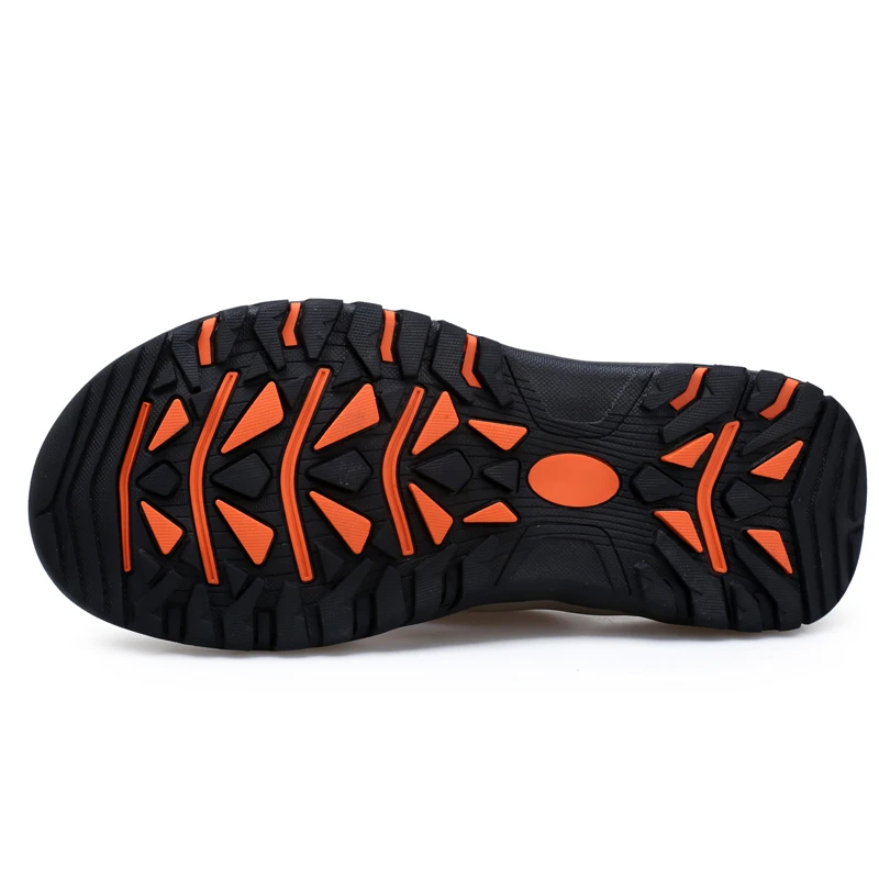 الصيف رائجة البيع شبشب جلدي رجالي الوجه يتخبط أحذية الشاطئ حجم كبير 46 47 الوجه بالتخبط الصنادل في الهواء الطلق النعل الخارجي الصلب