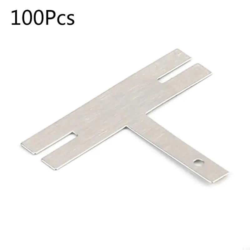 

E1PD 100 Pcs for T Type Nickel Sheets Nickel Plated Steel Strip Strap Sheets Battery