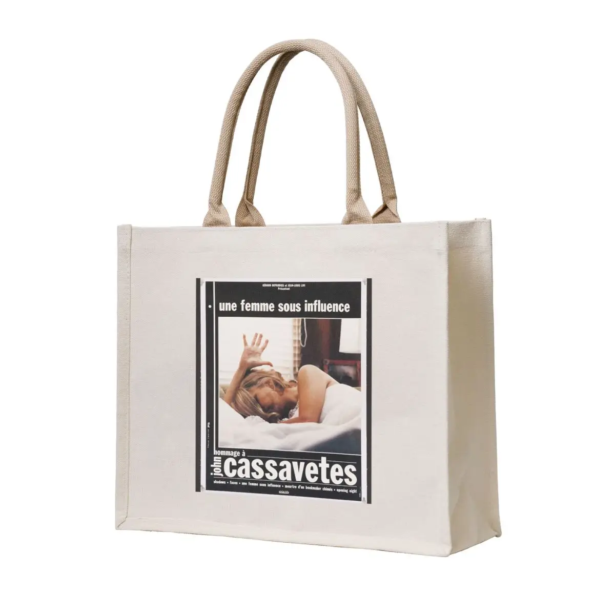 

A Woman Under The Influence John Cassavetes Poster Tote Bag shopper bag women shopping cart bags custom fabric bag
