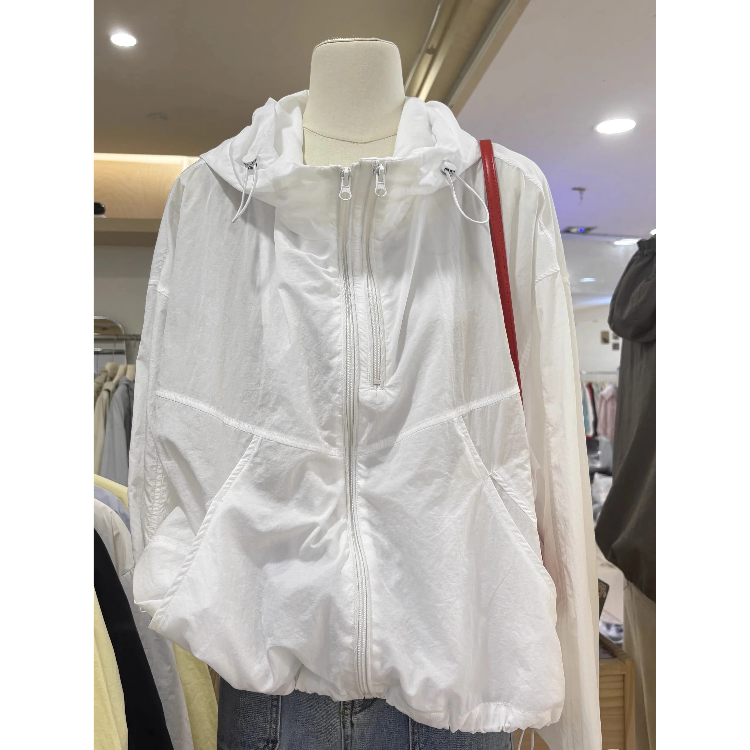 White [double zipper design]
