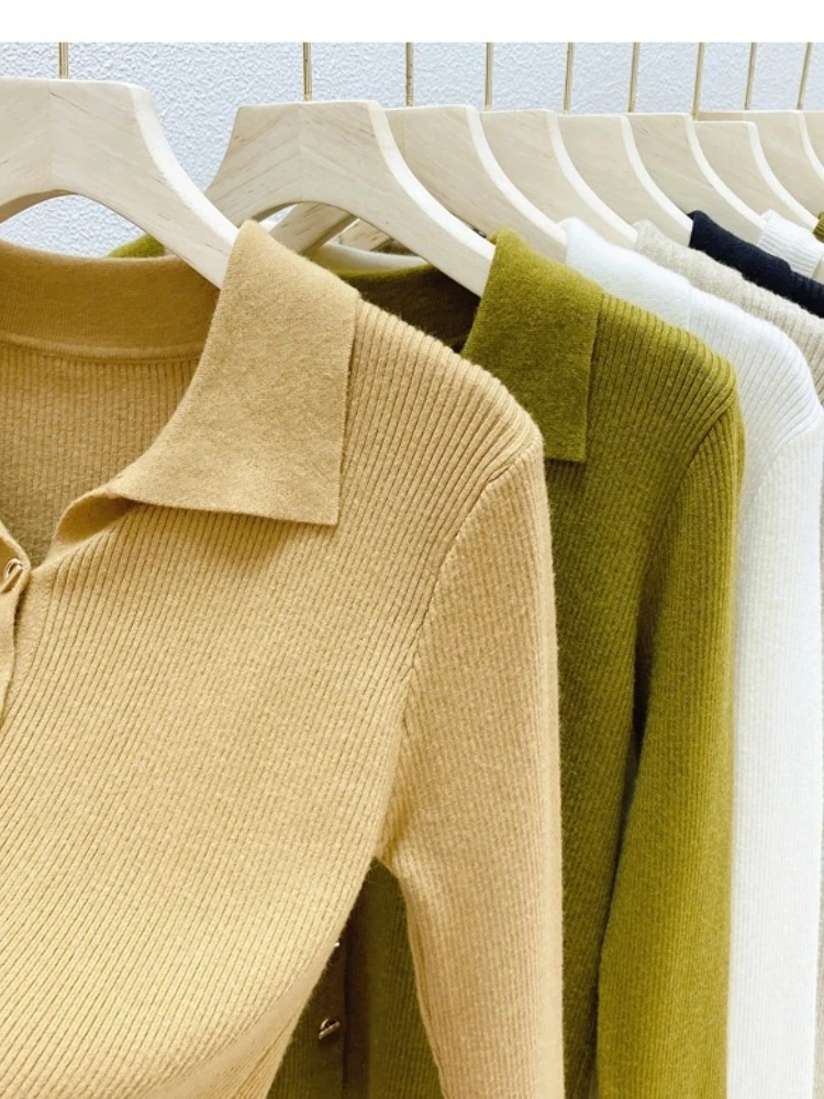 2026 신상 여성 가을 겨울 가디건 싱글 버튼 니트 스웨터 봄 패션 숏 니트 솔리드 가디건 점퍼