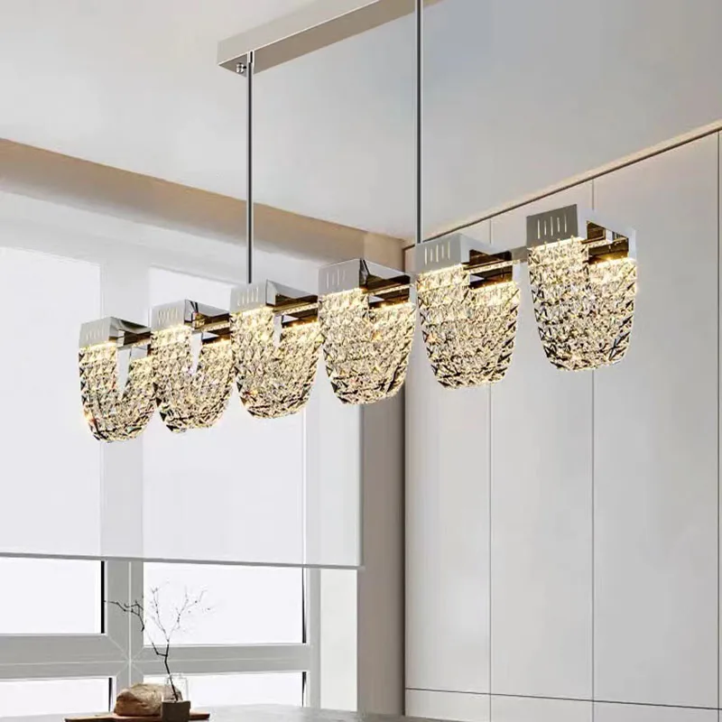 Imagem -04 - Decoração para Casaluzes Pendentes Lustre de Cristal Luxuoso para Sala de Estar Luminária Pendente para Quarto Luz de Teto Iluminação Interna