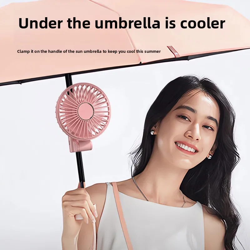 Creative New Usb Home Desktop Folding Fan Outdoor Portable Umbrella Clip Fan