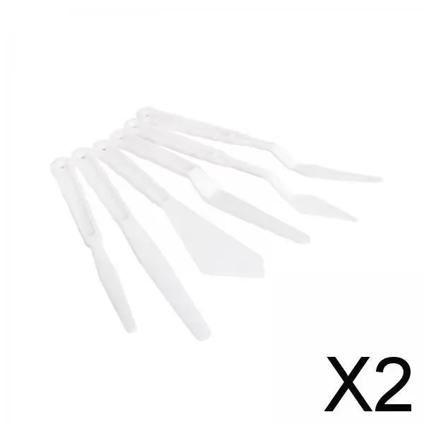 2x6 шт. нож для палитры нож для размазывания поддонов для акварельных холщовых акриловых красок