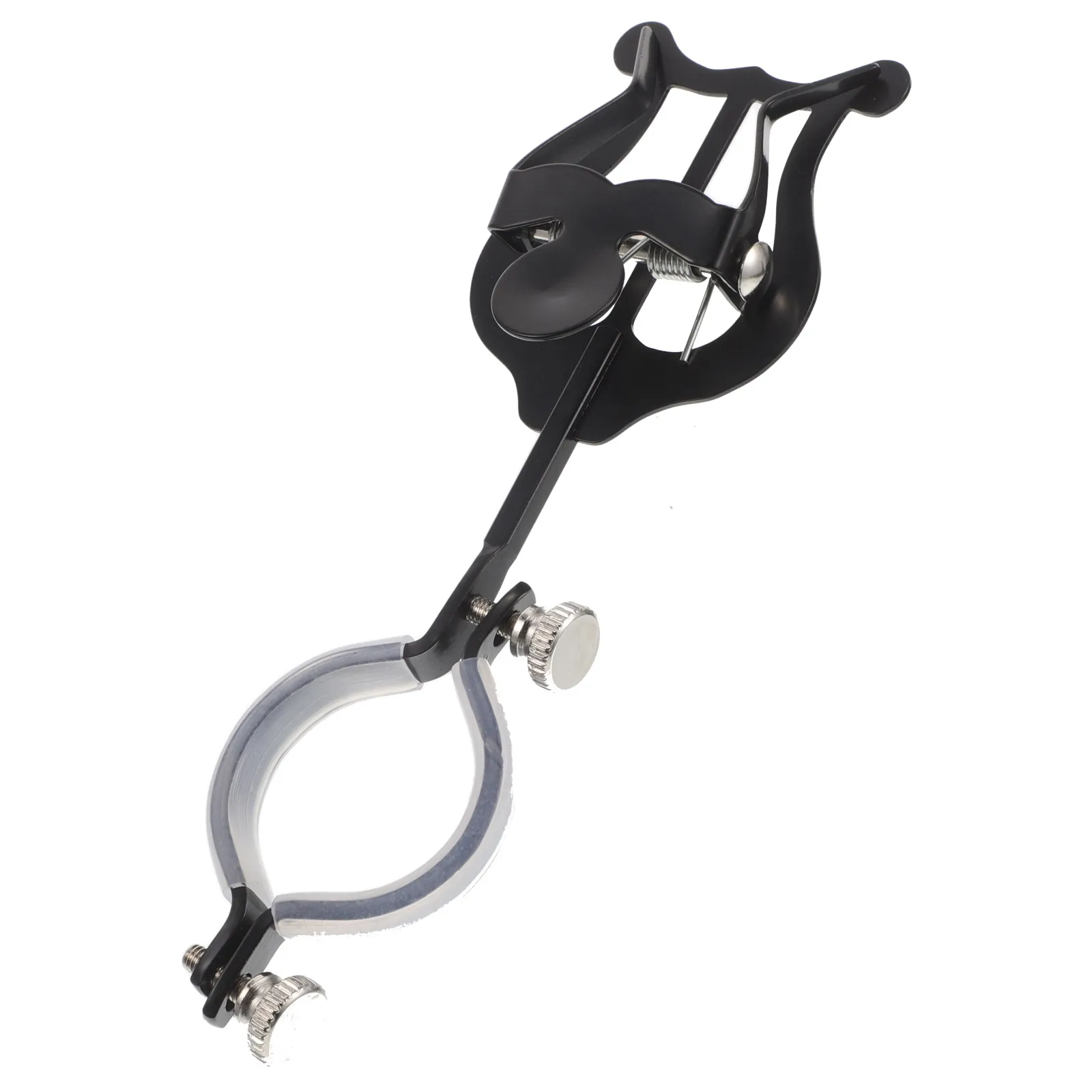 

Wind Music Clip Flute Display Stand Lyre Desktop Metal Instrument Clarinet Stands