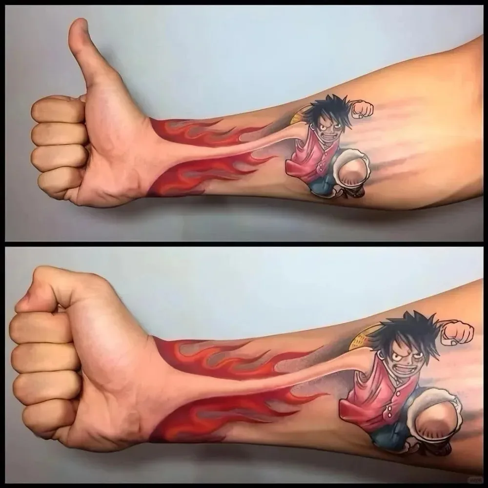 Wodoodporny tatuaż Luffy One Piece